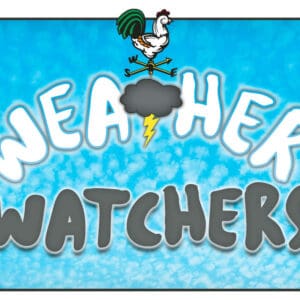 Door Sign in Color: Weather Watchers