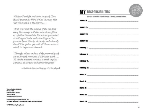 Training Manual for Young Evangelists, Quarter 1 (Set of 10) - Image 4
